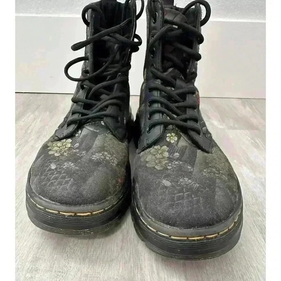Dr Martens 1460 Floral Print Combat Boots Women's Size 3 UK 5 US 5 - Picture 8 of 11